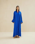 ROYAL BLUE TWO TONED LOOSE FIT CAFTAN