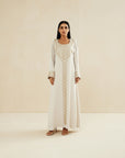 BEIGE EMBROIDERED CAFTAN