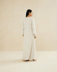 BEIGE EMBROIDERED CAFTAN