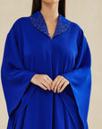 ROYAL BLUE HAND EMBROIDERED LOOSE FIT CAFTAN