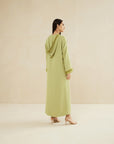 LIGHT GREEN MOROCCAN EMBROIDERY HOODIE