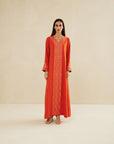 ORANGE EMBROIDERED CAFTAN