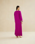 PINK EMBROIDERED CAFTAN