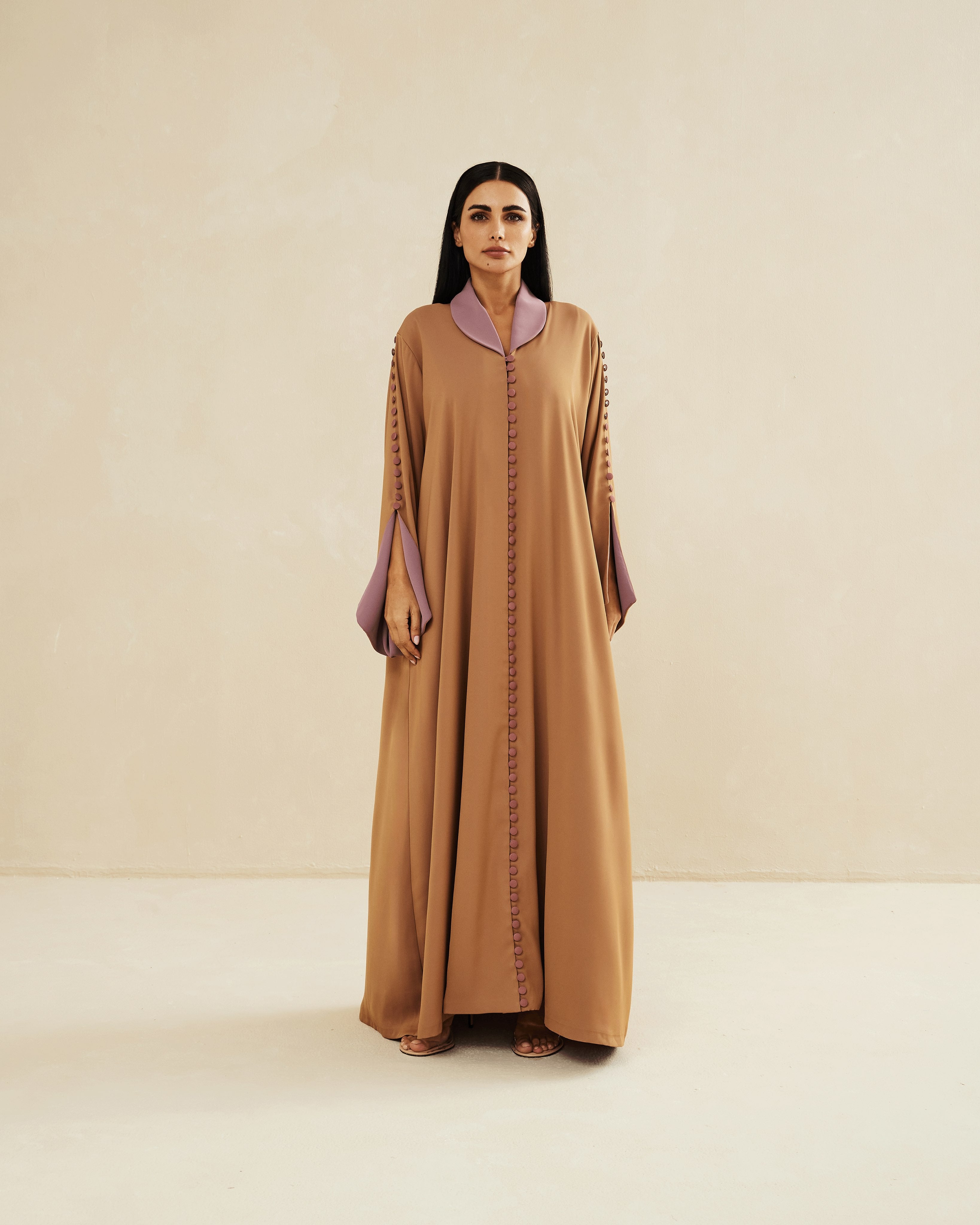 BRONZE TWO TONED LOOSE FIT CAFTAN
