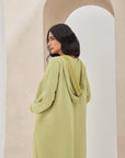 Lemon Green Moroccan Style with Hoodie