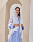 Light Blue Crepe Caftan