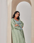 Light Green Linen Caftan