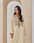 Cream Linen Caftan