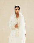 OFF WHITE EMBROIDERED CAFTAN