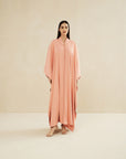 CORAL TWO TONED LOOSE FIT CAFTAN