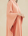 CORAL TWO TONED LOOSE FIT CAFTAN