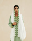 GREEN EMBROIDERED CAFTAN