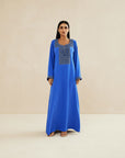 BLUE EMBROIDERED CAFTAN