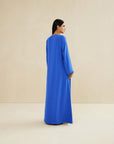 BLUE EMBROIDERED CAFTAN