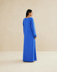 BLUE EMBROIDERED CAFTAN