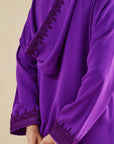 PURPLE MOROCCAN EMBROIDERY HOODIE