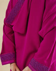 PINK MOROCCAN EMBROIDERY HOODIE