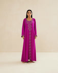 MAGENTA EMBROIDERED CAFTAN