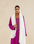 MAGENTA EMBROIDERED CAFTAN