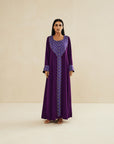 DARK PURPLE EMBROIDERED CAFTAN