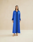 BLUE EMBROIDERED CAFTAN