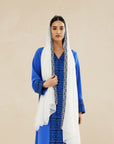 BLUE EMBROIDERED CAFTAN