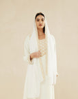 OFF WHITE EMBROIDERED CAFTAN