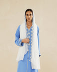 LIGHT BLUE EMBROIDERED CAFTAN