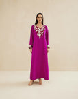 PINK EMBROIDERED CAFTAN