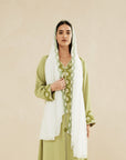 GREEN EMBROIDERED CAFTAN