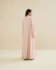 LIGHT PINK TWO TONED LOOSE FIT CAFTAN