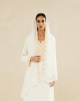 OFF WHITE EMBROIDERED CAFTAN