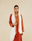 ORANGE EMBROIDERED CAFTAN