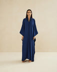 NAVY BLUE TWO TONED LOOSE FIT CAFTAN