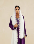 DARK PURPLE EMBROIDERED CAFTAN