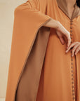 ORANGE TWO TONED LOOSE FIT CAFTAN