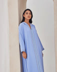 Powder Blue Moroccan Style with Hoodie