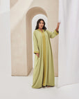 Lemon Green Moroccan Style with Hoodie