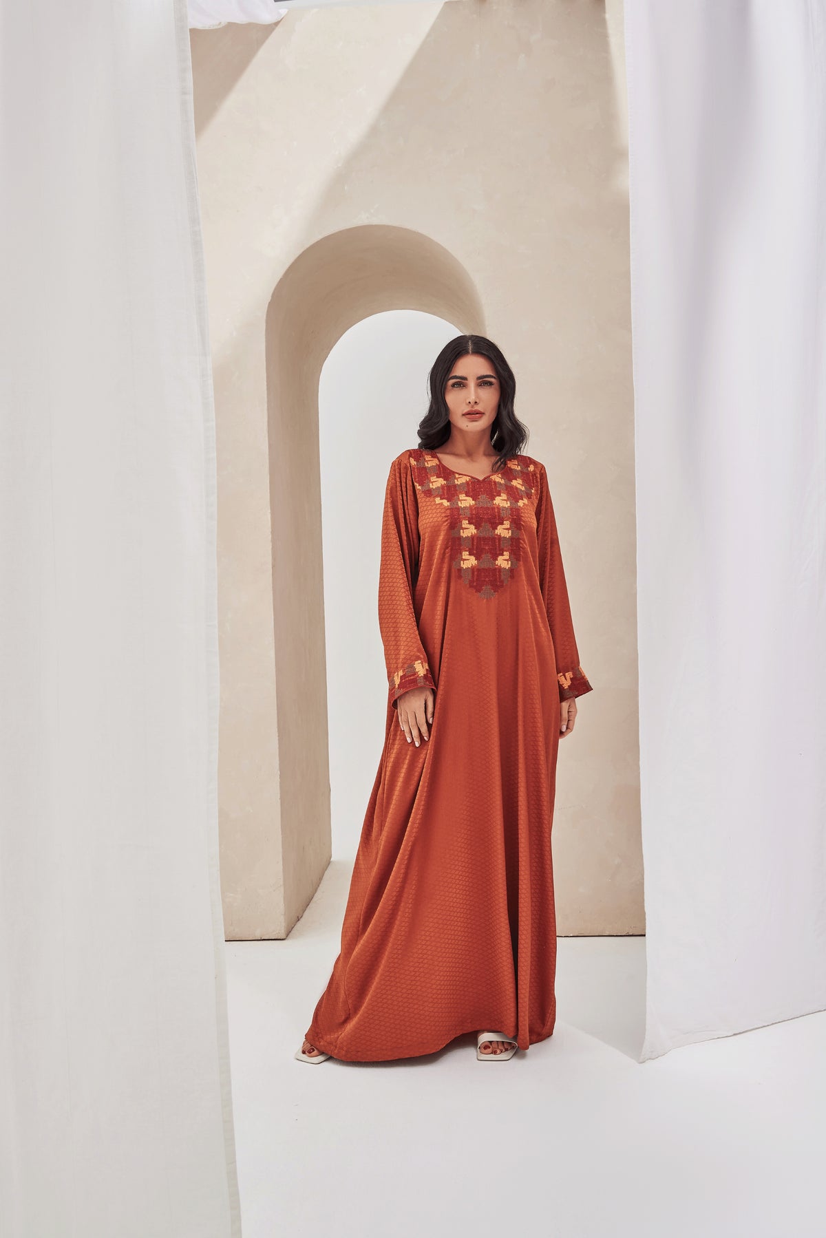 Caftan Guess By Marciano Couleur Feu Orange - Taille XS Neuf Avec étiquettes
