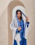 Dark Blue Crepe Caftan