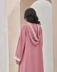 Light Pink Moroccan Style embroidered Caftan