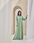 Light Green Crepe Caftan