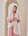 Coral Moroccan Crepe Caftan