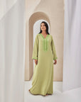 Light Green Crepe Caftan