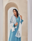 Blue Crepe Caftan