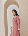 Dust Pink Crepe Caftan