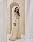 Cream Linen Caftan